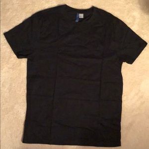 Divided black T-shirt.